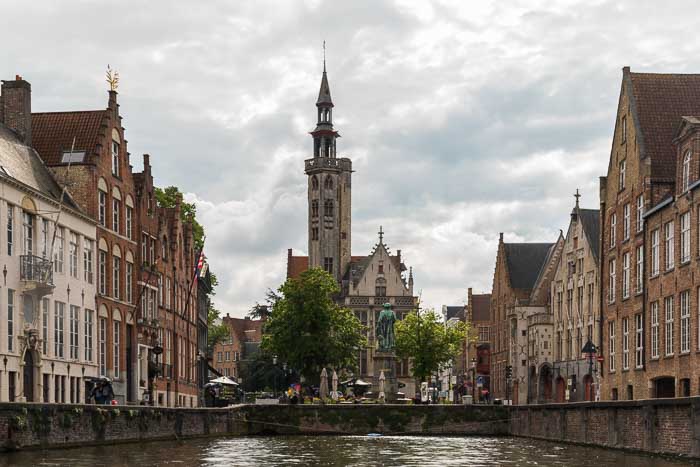 View from canal in Bruges