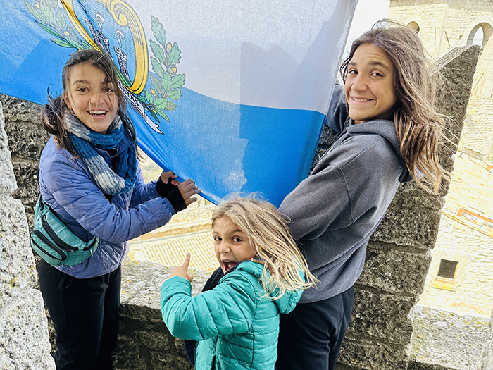 The flag of San Marino