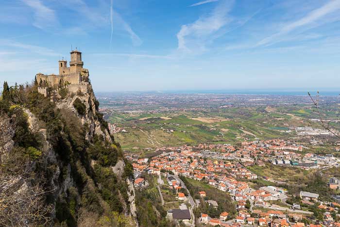 View of lower San Marino