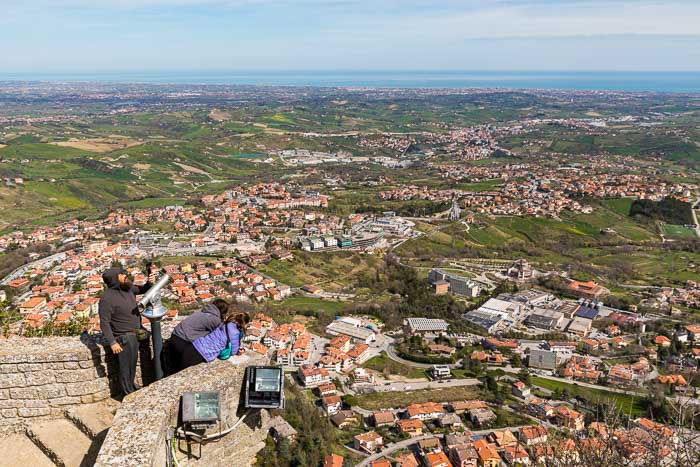 Looking at the view of San Marino